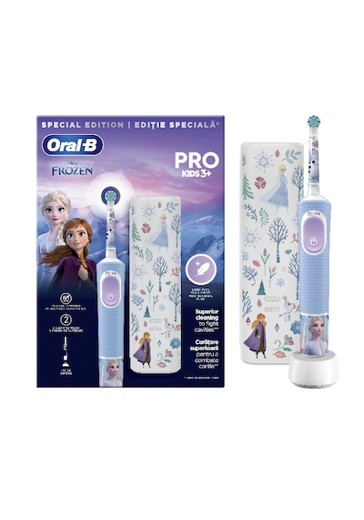 Oral-b Vitality Pro Frozen Özel Seri Çocuklar İçin Şarj Edilebilir Diş Fırçası Ve Seyahat Kutusu Şarjlı