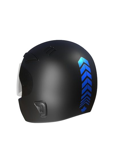 2 Adet Sport Kask, Araba Ayna Reflektif Mavi Kask Sticker Çınar Extreme