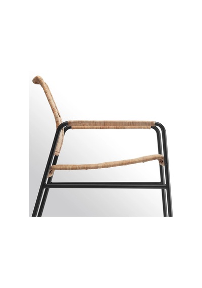 Ikea Beyaz Modern Berjer Koltuk - Rattan Koltuk