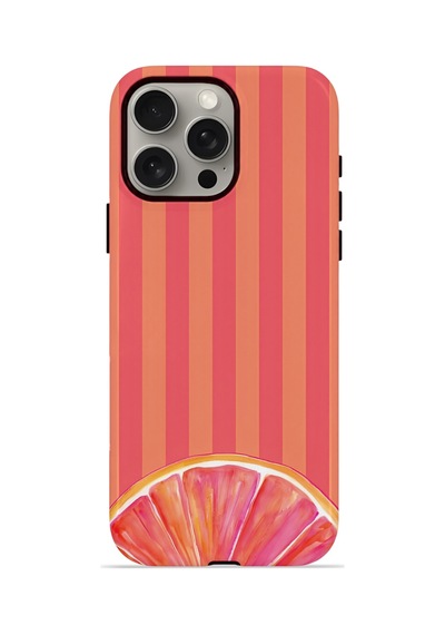 Apple iPhone Uyumlu 15 Pro Max Vorian Çift Katmanlı Magsafe Kılıf Grapefruit Sunset