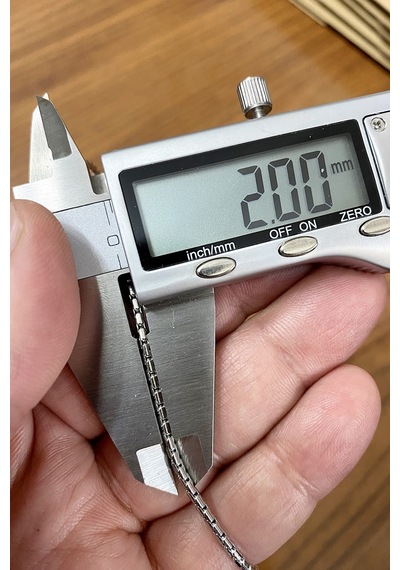 316L Paslanmaz Çelik Erkek Kolye 2Mm Eck20