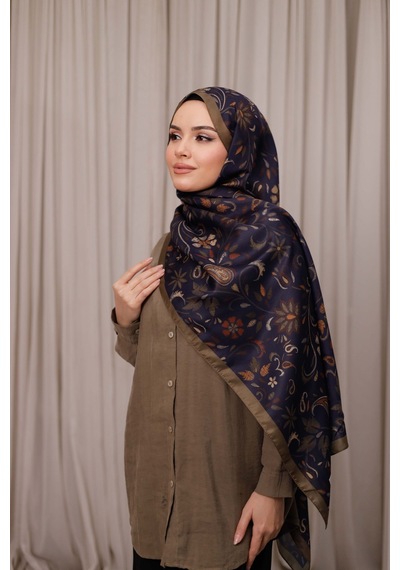 Mimiyum Rüya Desen-soft Şal Hardal Çok Renkli