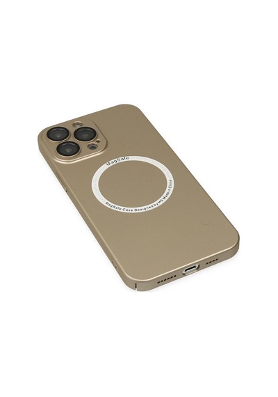Newface - 559 - iPhone Uyumlu 13 Pro Kılıf Jack Magneticsafe Lens Silikon - Csmo-tex - - Gold