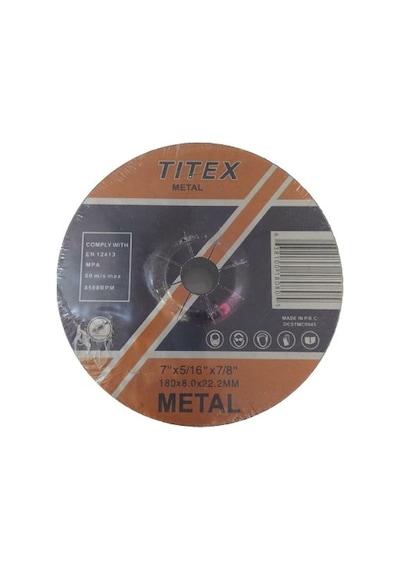 Tıtex Metal Taşlama Taşı 180x8.0x22.2 MM 5 Adet
