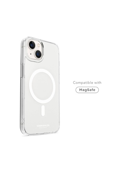 Vonmahlen Apple iPhone Uyumlu  15 Plus Şeffaf Sert Magsafe Kılıf