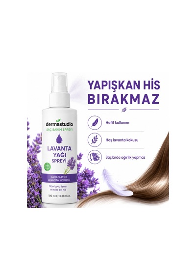 Dermastudio Lavanta Yağlı Saç Spreyi 100 Ml Doğal Ve Güvenli Saç Bakımı