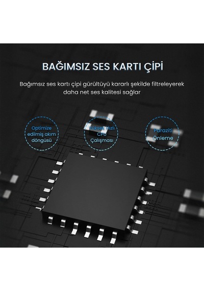 Tr Type-c Ses Kartı 3.5mm Kulaklık Ve Mikrofon Girişli