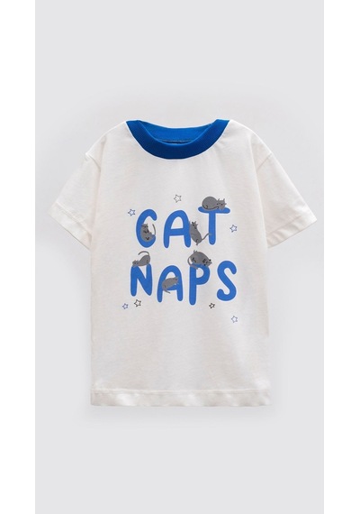 Aden Kids "kedili Desenli Bebek Ve Çocuk Yazlık Pijama Takımı - Rahat Ve Şirin 0-4 Yaş Unisex" Laci