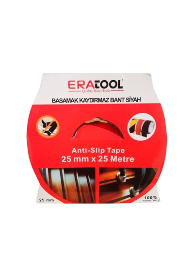 Eratool 25 Mm 25 Metre Merdiven Kaydırmaz Bant Siyah Era12257
