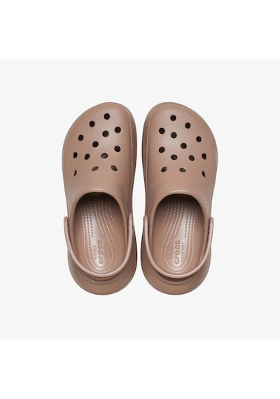 Crocs Classic Crush Kadın Kahverengi Terlik Düz 207521 Kahverengi
