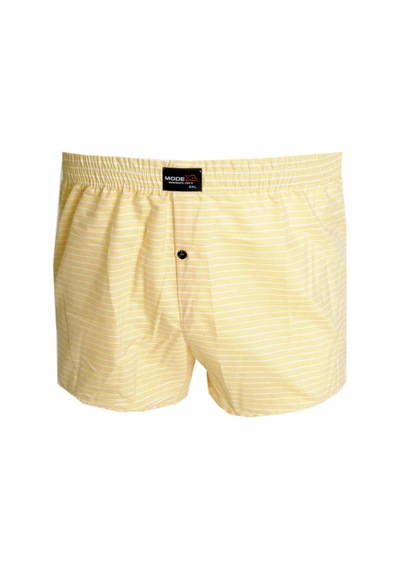 Mode Xl Büyük Beden Erkek Boxer Desenli Poplin 6348 Sarı 001