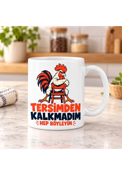 Kahveci.store Ters Köşe Tasarımlı Porselen Kupa - Model 774 22