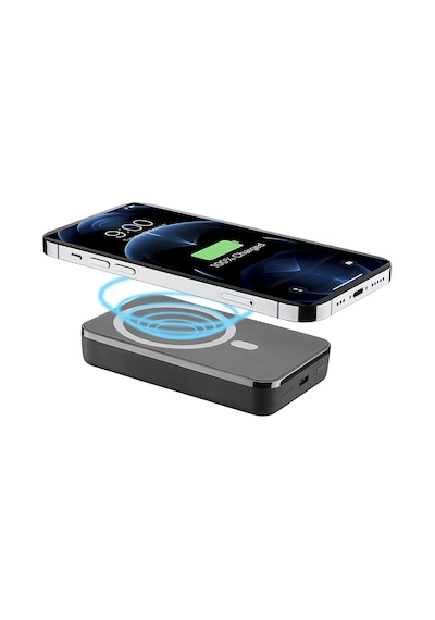 Cellular Line Magsafe 10.000 mAh 7.5 W Kablosuz PD 18W Kablolu Powerbank Siyah