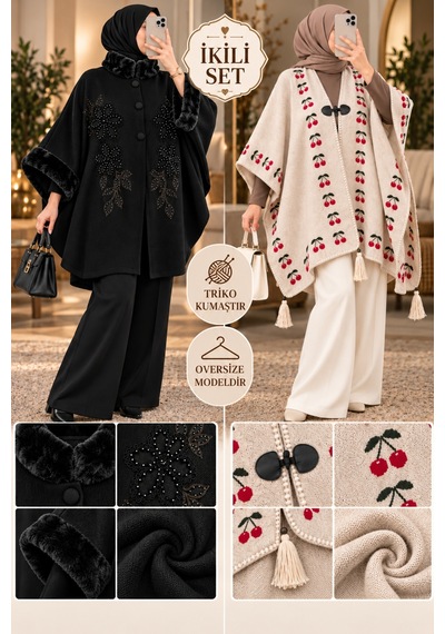 Genel Markalar Novea Scarf Efsane 2li Triko Panço Seti Çok Renkli - 942744296 Çok Renkli Genel Markalar Novea Scarf Efsane 2li Triko Panço Seti Çok Renkli - 942744296 Çok Renkli