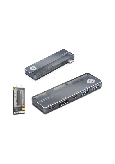 Büro Ev Ofis Cihazları İçin 5port 5bps Alümin 4k Typec3.1 Gen1 Hub Pd Hdmı