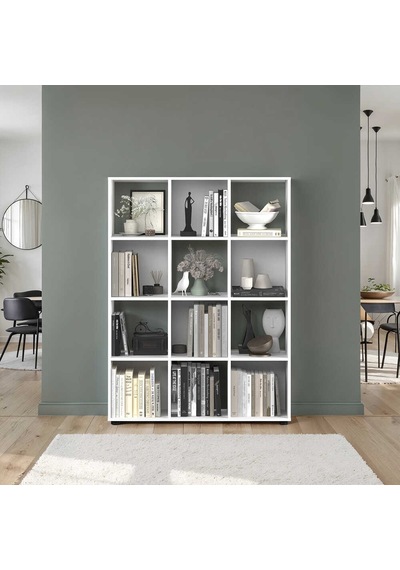Cubic Kitaplık Beyaz 104x140,5x30 Cm Beyaz