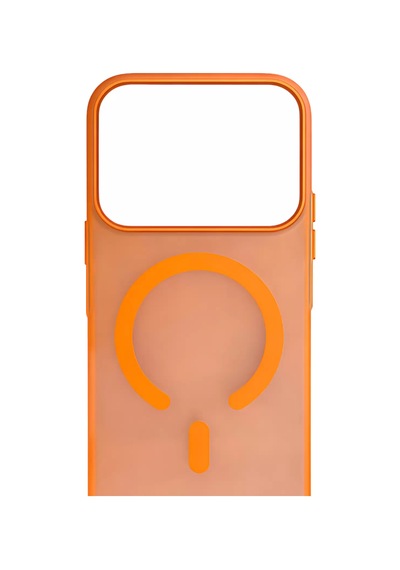 Apple Uyumlu iPhone 17 Pro Max Frostmag Matte Armor Magsafe Kılıf Sunset Orange Sunset Orange