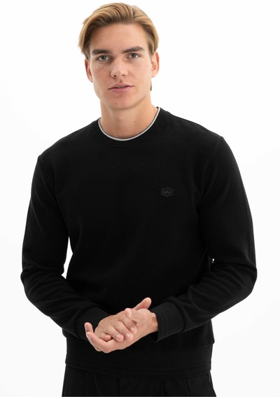 AR-MA Arma Erkek Basic Regular Fit Selanik Kumaş Bisiklet Yaka Sweatshirt Kazak 001