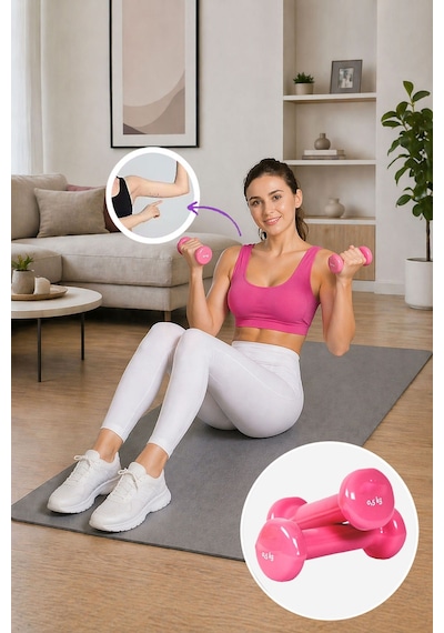 Spor Byfit 0,5 Kg X 2 Adet Yumuşak Kaplamalı Demir Dambıl