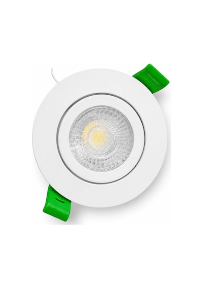 Tr Beyaz Led Spot Seti 10'lu Yuvarlak Kasa 4000k Doğal Beyaz Gu10 Ampul Dahil Tak Çalıştır 6,5cm Gömme Tavan Spotu Genel
