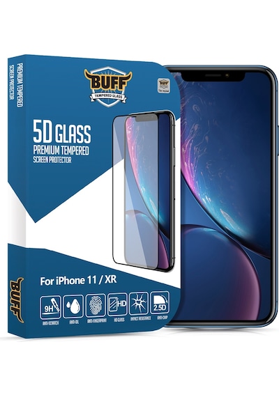 Buff Apple Uyumlu   iPhone 11 / Xr 5D Glass Ekran Koruyucu