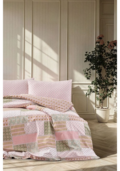 Doqu Home Boho Chic Spring Festıval-nevresim Takımı-tek-upsala Bej