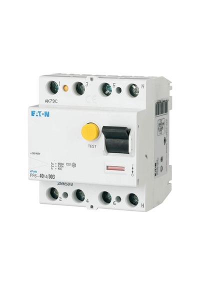 Eaton Pf6-40/4/003 Kaçak Akım Koruma Şalteri Ac Tipi 4x40a, 6ka, 30ma