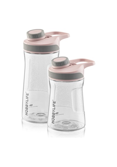 2 Li Set 730ml 530ml. Su Matarası Su Şişesi Suluk Bpa Içermez Pembe Pembe