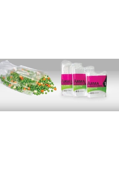 Naksan Arma Şeffaf Naylon 5 Lik 30 x 52 CM. Bakkaliye Poşeti Torbası - 1 KG. - Ort. 85 Adet - 1 Paket