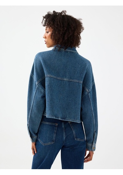 LOFT Regular Fit Kadın Gömlek U.kol Lf2042125 Q1.v1 Denim