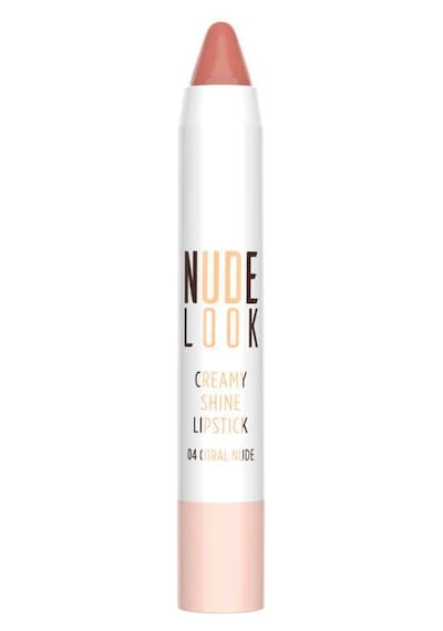 Golden Rose Nude Look Creamy Shine Lipstick Kalem Ruj 04 Coral Nude