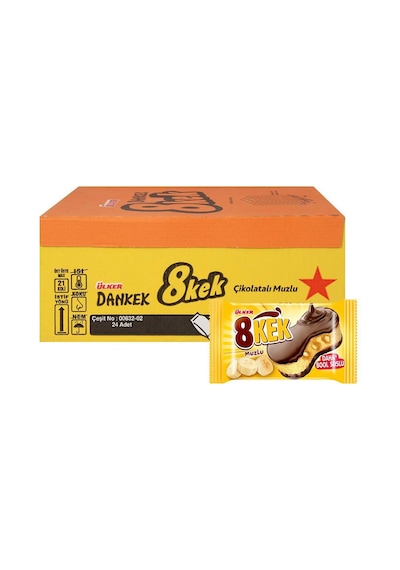 Dankek 8 Kek Muzlu Çikolatalı 55 G X 24 Adet