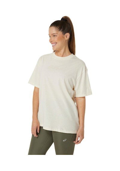 Asics ASICS LOGO TEE Bej Women Kısa Kollu Tshirt 2032C843-201