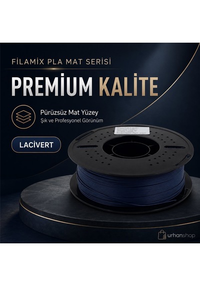 Filamix Pla Mat Lacivert Filament 1.75mm 1kg Mat Yüzey Kalitesi