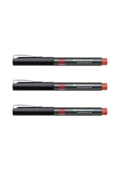 Faber-castell 5405 İğne Uçlu Roller Kalem 0.5 Mm Kırmızı 3 Adet