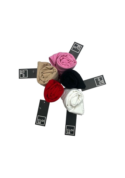 Cloise Çocuk Basic T-shirt Kız Erkek Unisex %100 Pamuk 5'li Paket Kk-2