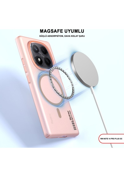 Redmi Note 14 Pro Plus 5g Magsafe Uyumlu Mat Sert Klein Kılıf Çöl