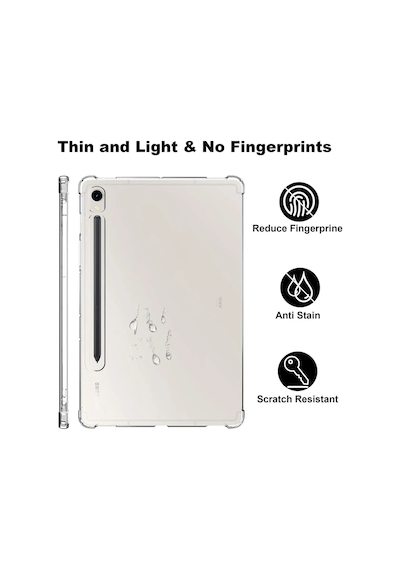 Samsung Galaxy Uyumlu Tab S9 Fe 10.9 Inç Tablet Kılıfı Silikon Ekran Koruyucu Dokunmatik Kalem Seti Kılıf