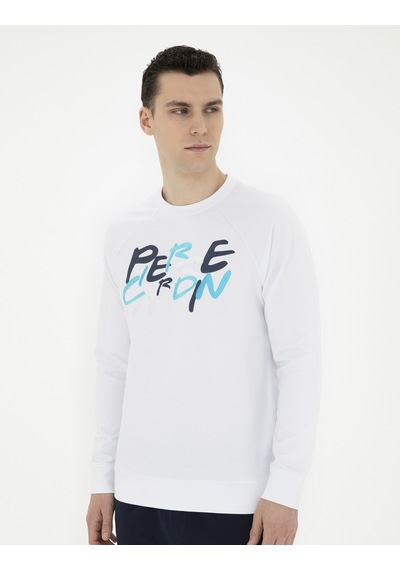 Pierre Cardin Erkek Beyaz Sweatshirt 50285538-vr013 Beyaz