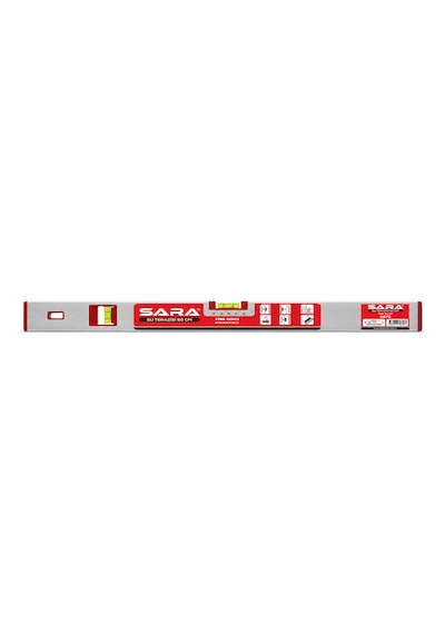 Sara S673 Star Series Mıknatıslı Su Terazisi 80 Cm, 0,5 Mm/m Hassasiyet
