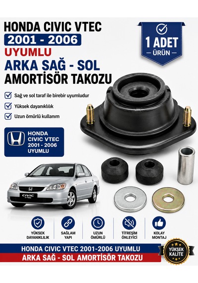 Honda Cıvıc Vtec 2001-2006 Uyumlu Arka Amortisör Takozu 1 Adet