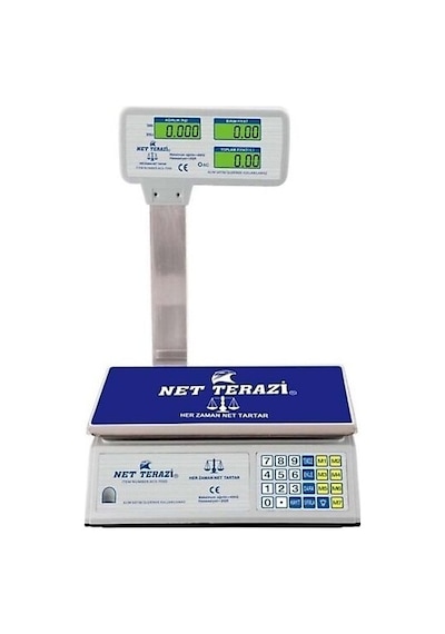 Net Terazi 40 Kg Boyunlu Terazi-şarjlı-çift Taraf Ekranlı-tartı N