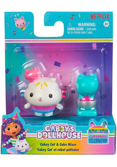 Gabbys Dollhouse Cakey Cat And Cake Mixer Figür Ve Aksesuar Seti 20149925