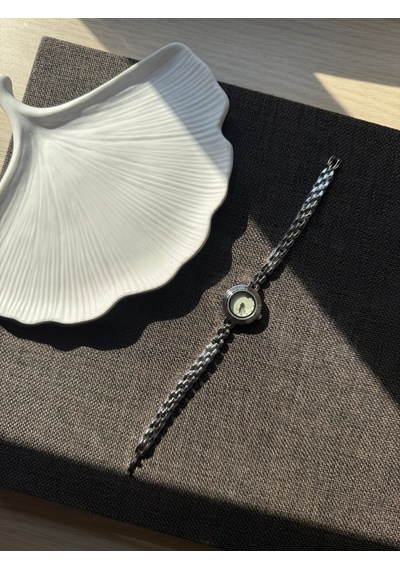 Retro Minimal Metal Kordon Vintage Kadın Kol Saati Gümüş Altın 33379250