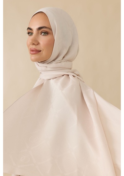 İmannooor İman I Baklava Pudra Ramy Jakar Şal 70x190