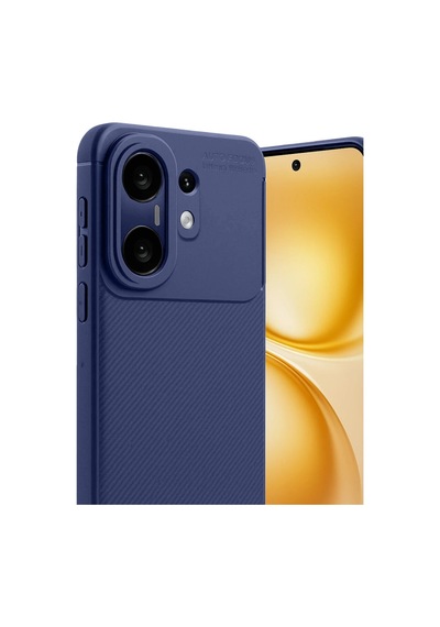 Vivo X200 Fe Uyumlu Auto Focus Karbon Kapak - Lacivert