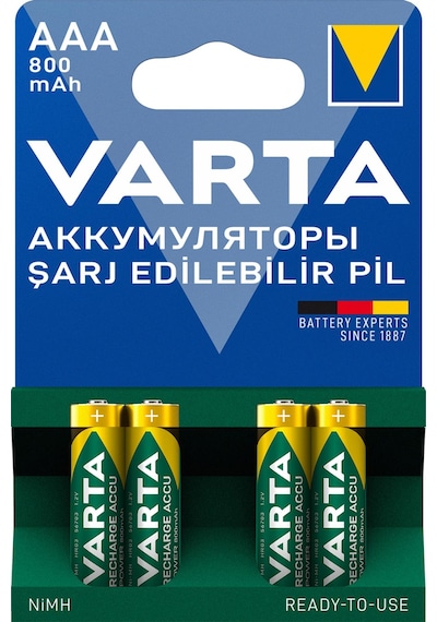 Power Şarj Edilebilir İnce Kalem Pil 800mah Aaa 4'lü Paket