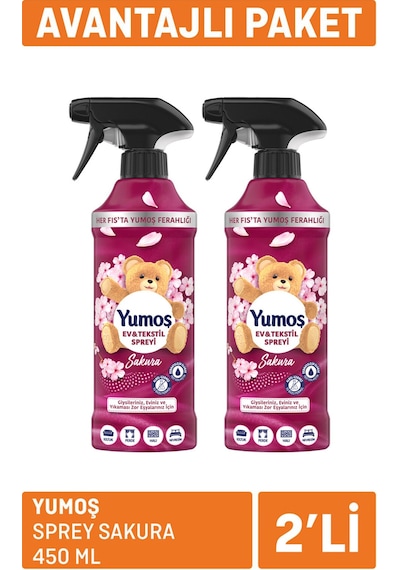 Yumoş Sprey Sakura 2 X 450 Ml Diğer