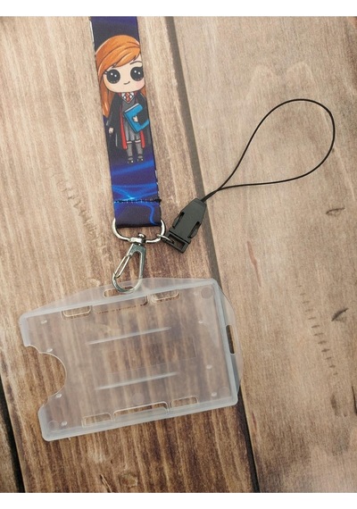 Harry Potter Lacivert Kart Askısı Yaka Kartı Boyun Askı Ipi Telefon Askısı
