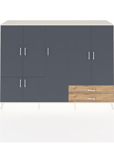 Hyperion Dolap 12 Raflı 2 Çekmeceli 7 Kapaklı 220x44x163 Aytaşı-a Aytaşı-antrasit/çam Hyperion Dolap 12 Raflı 2 Çekmeceli 7 Kapaklı 220x44x163 Aytaşı-a Aytaşı-antrasit/çam